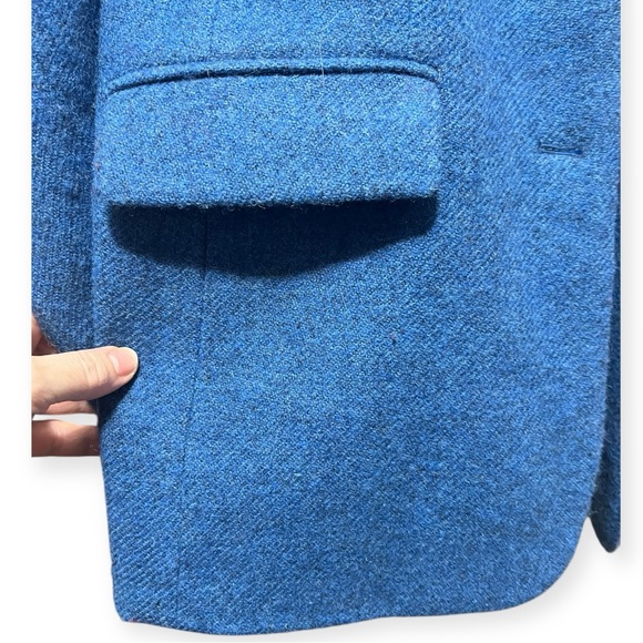 J. McLauglin 100% Shetland Wool Tweed Blazer Jacket Size 10 - Picture 4 of 11